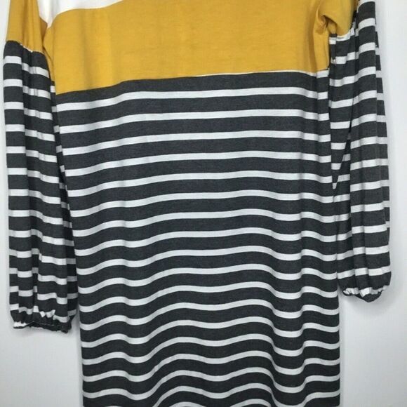 Moa Moa Women's Black/white Striped Long Sleeve Sweatshirt Size M - Picture 4 of 12